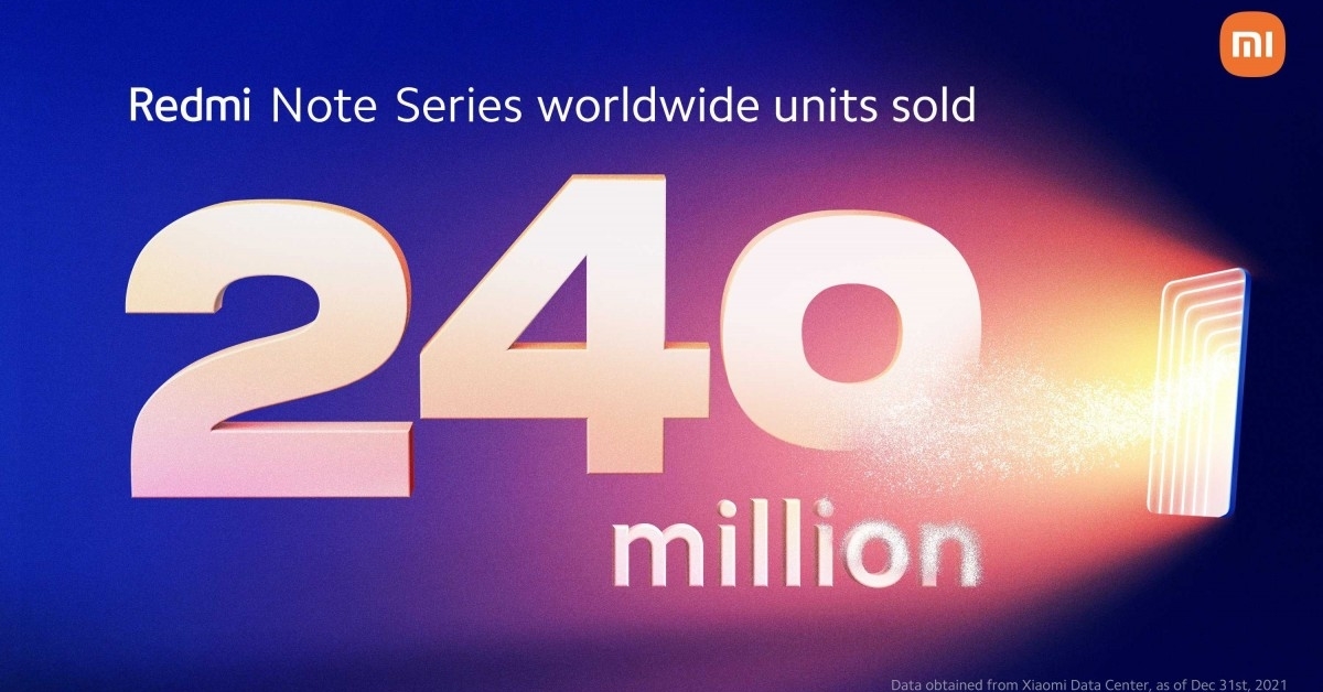 Xiaomi ประกาศความสำเร็จของยอดขายตระกูล Redmi Note ที่ขายไปแล้วถึง 240 ล้านเครื่องทั่วโลก